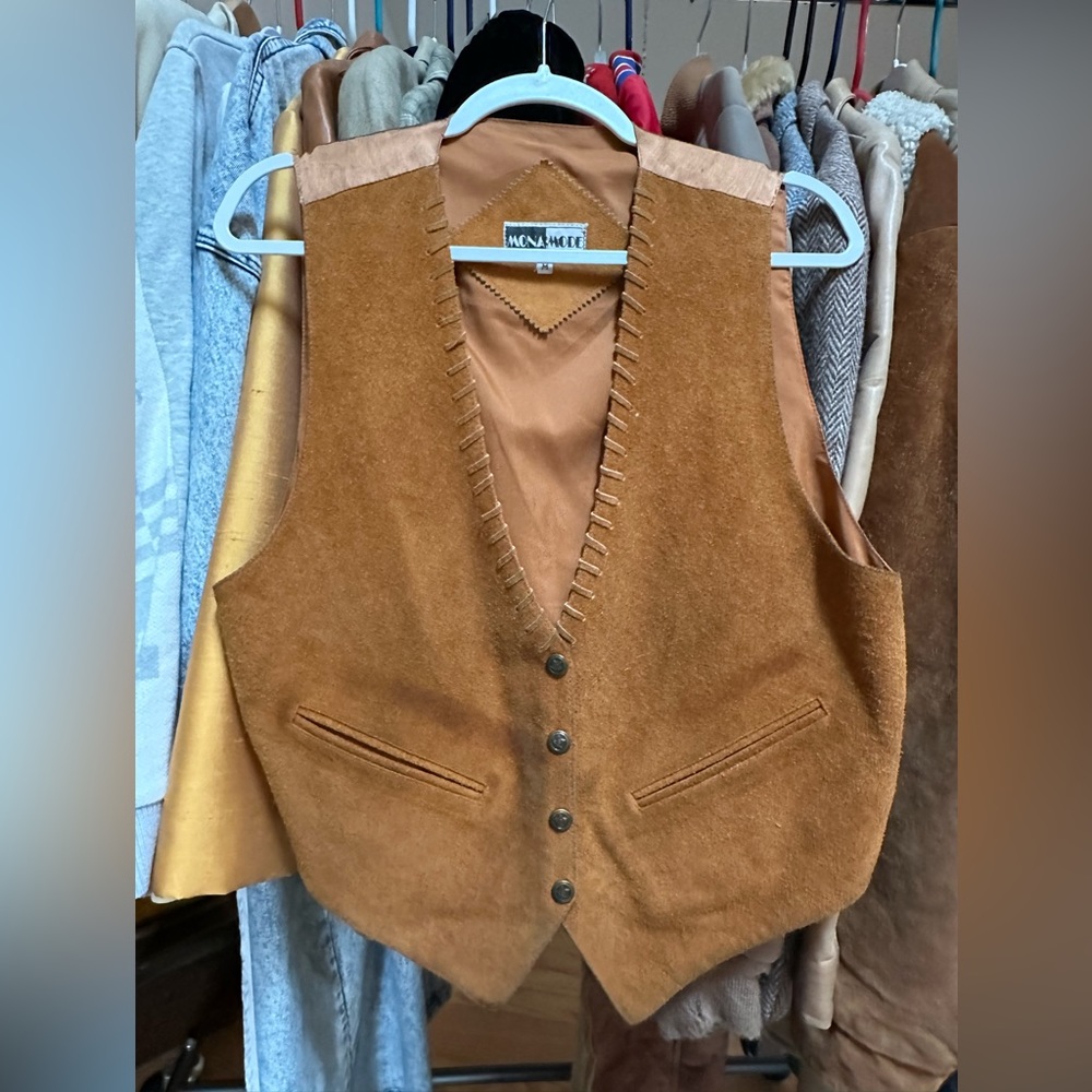 Vintage suede vest
